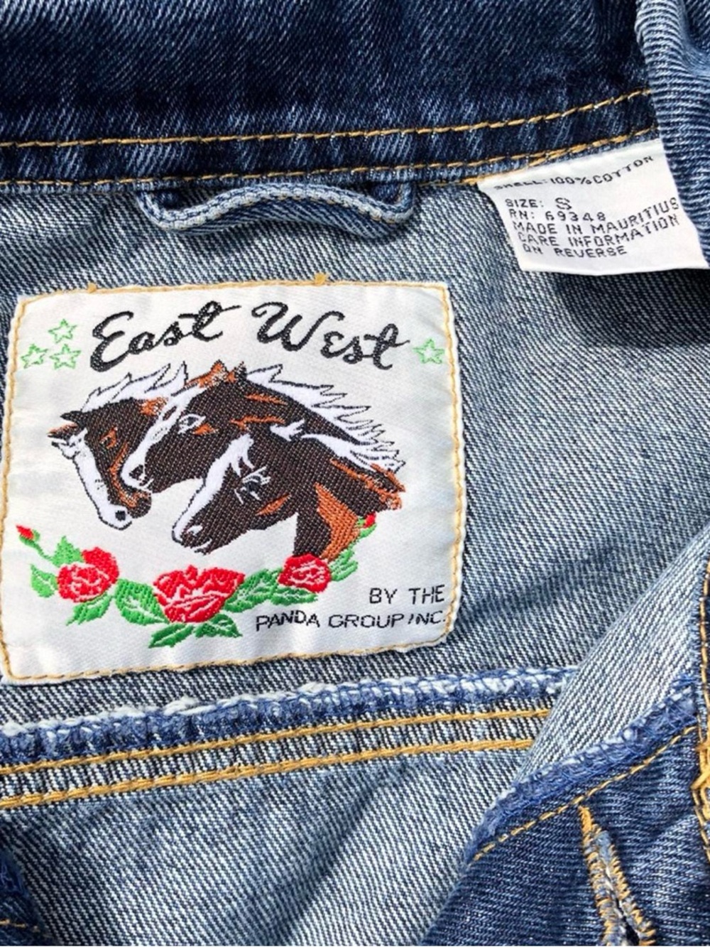 Vintage Blue Denim Jacket - Classic Jean Coat - Picture 5 of 7